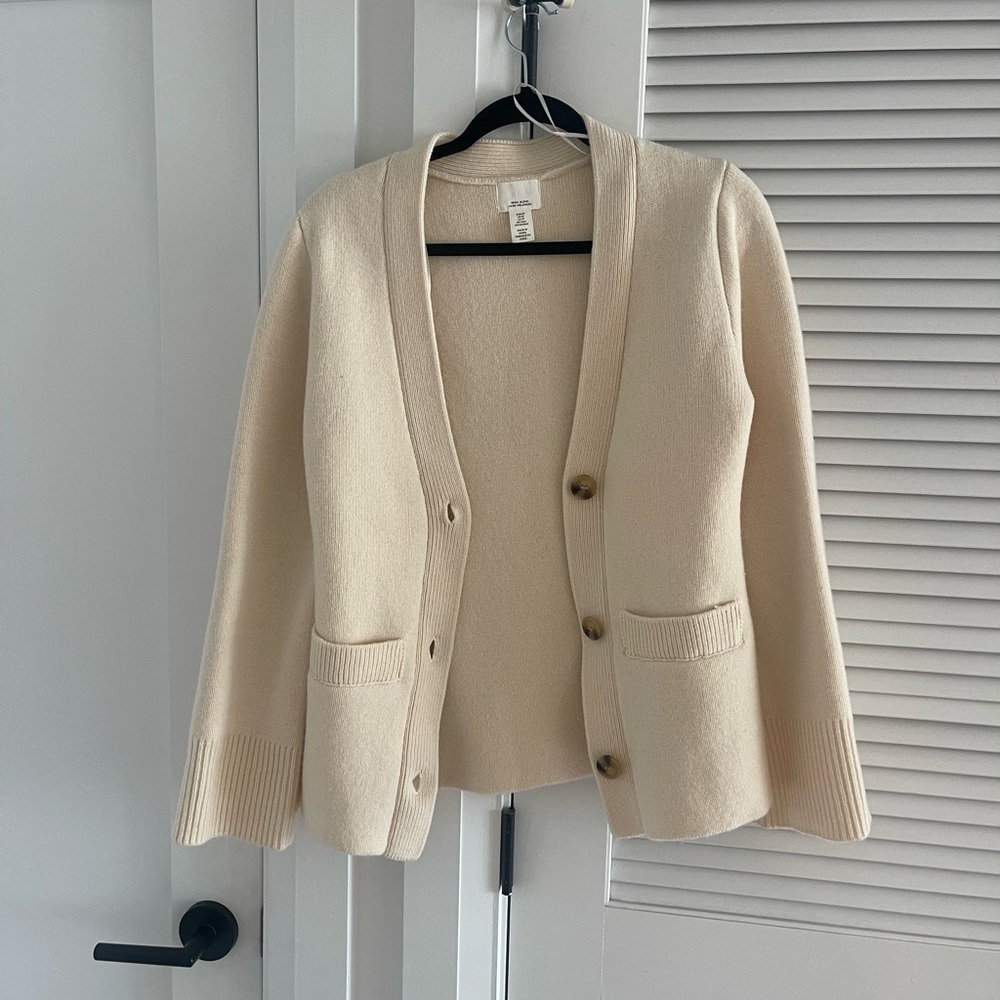 H&M Wool Blend Cream Sweater